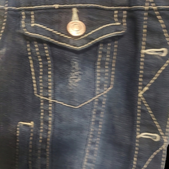 Womens Jean Vest - Picture 4 of 5